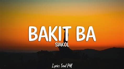 nag aaliw sa usok lyrics|Siakol – Bakit Ba Lyrics .